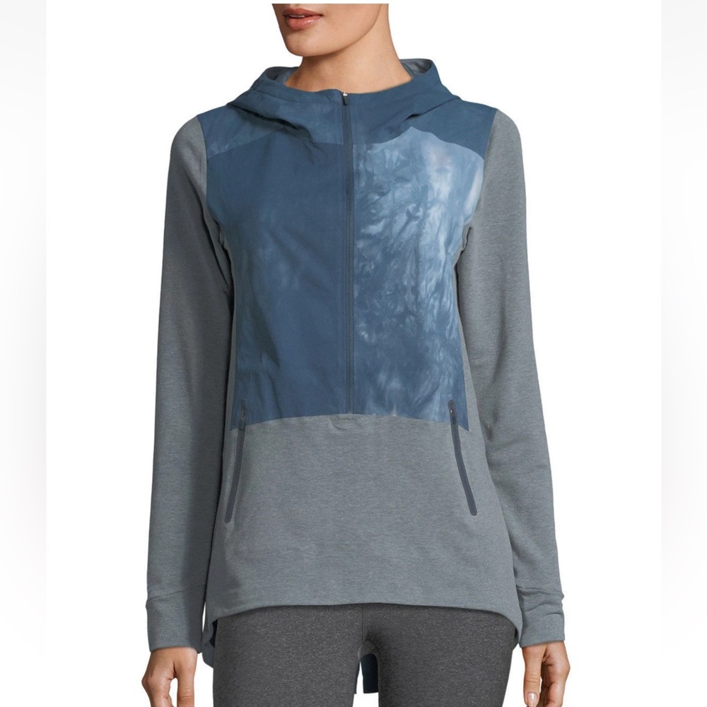 The North Face Women Terra Metro Pullover Jacket‎ Gray Blue TIE DIE Size Medium